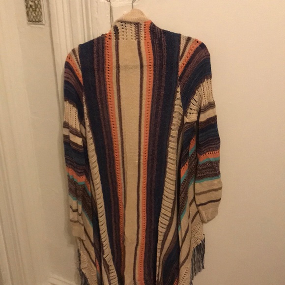 Cardigan with fringe - Picture 3 of 4